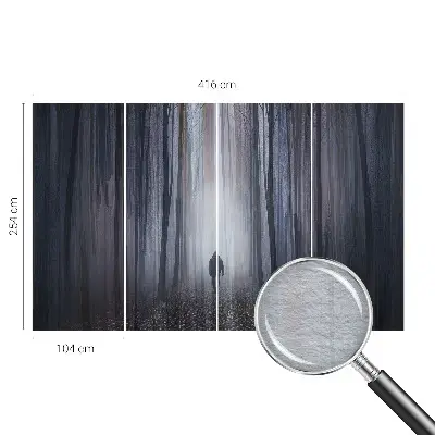 Papier peint photographique sur tissu non tissé Le silence de la forêt