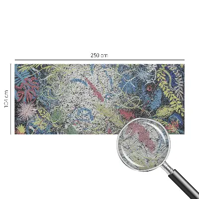 Papier peint intissé imprimé Tourbillons végétaux
