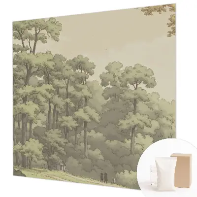 Papier peint photo grand format pour le mur idylle forestière
