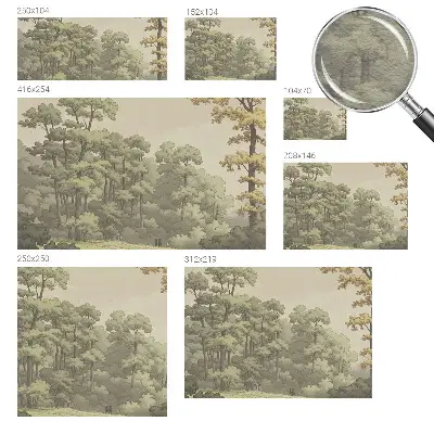 Papier peint photo grand format pour le mur idylle forestière