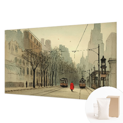 Poster mural panoramique Mestská symetria