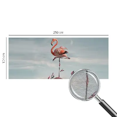 Papier peint photo sur tissu non tissé Flamant rose élégant
