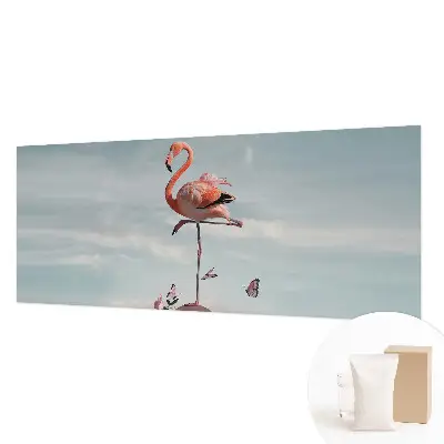 Papier peint photo sur tissu non tissé Flamant rose élégant