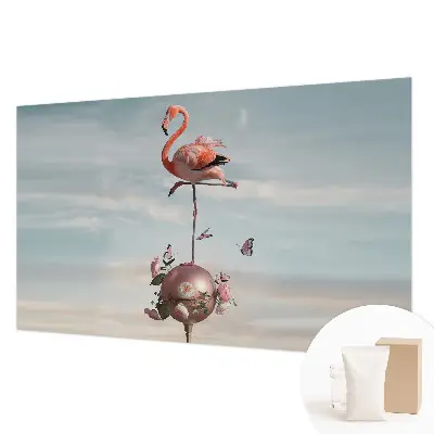 Papier peint photo sur tissu non tissé Flamant rose élégant