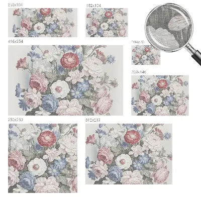 Papier peint intissé Bouquet coloré