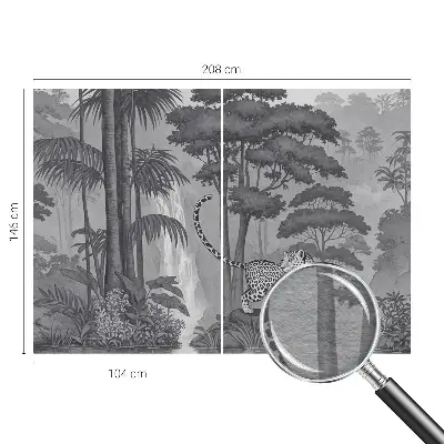Papier peint photo grand format pour le mur jungle tropicale