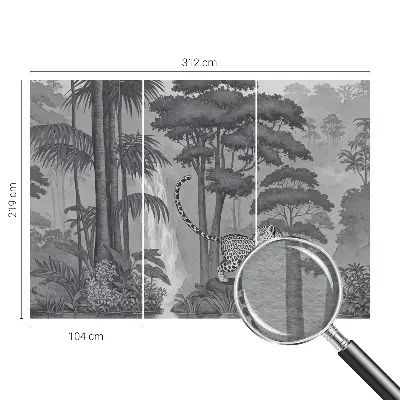 Papier peint photo grand format pour le mur jungle tropicale