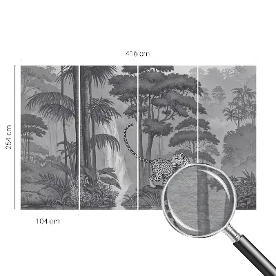 Papier peint photo grand format pour le mur jungle tropicale