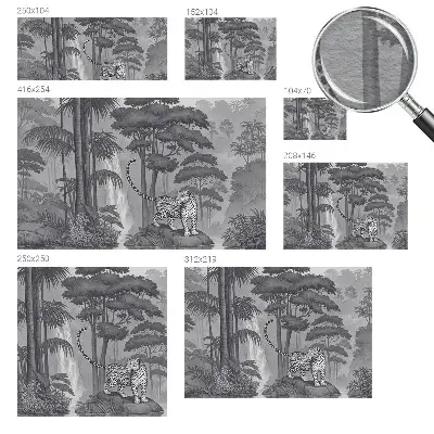 Papier peint photo grand format pour le mur jungle tropicale