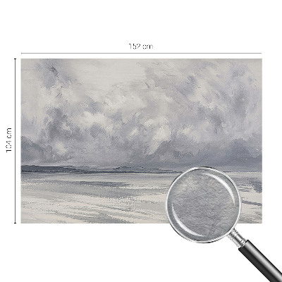 Papier peint panoramique sur mesure Búrka na obzore