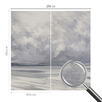 Papier peint panoramique sur mesure avec le motif « Búrka na obzore »