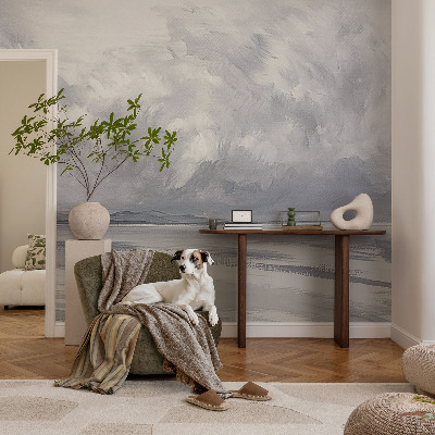 Papier peint panoramique sur mesure Búrka na obzore