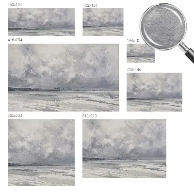 Papier peint photo sur tissu non tissé Une tempête à l'horizon