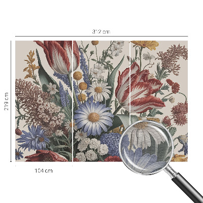 Papier peint panoramique chambre Kytica kvetov