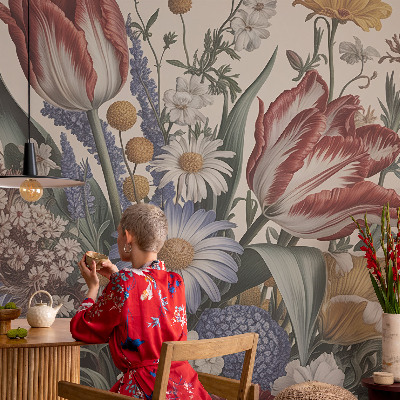 Papier peint panoramique chambre Kytica kvetov