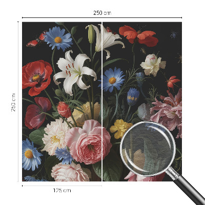 Papier peint panoramique moderne Kvety s hmyzom