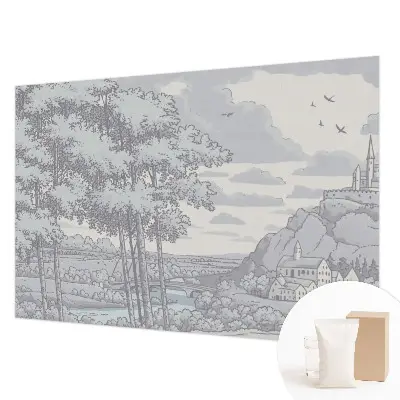 Papier peint intissé imprimé paysage de conte de fées