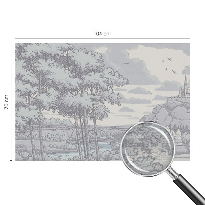 Papier peint panoramique enfant Rozprávková krajina
