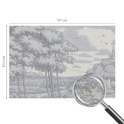 Papier peint panoramique enfant Rozprávková krajina
