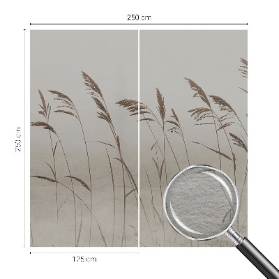 Papier peint panoramique chambre adulte Trávy v hmle