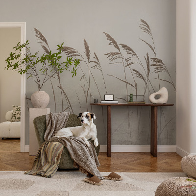 Papier peint panoramique chambre adulte Trávy v hmle