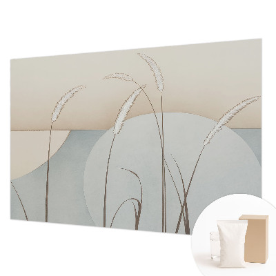 Papier peint panoramique haut de gamme avec un motif de fines herbes