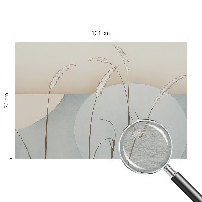 Papier peint panoramique haut de gamme avec un motif de fines herbes