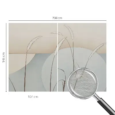 Papier peint photo sur tissu non tissé Herbes douces
