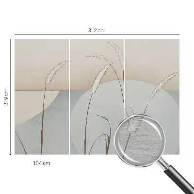 Papier peint photo sur tissu non tissé Herbes douces