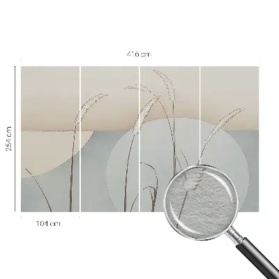 Papier peint photo sur tissu non tissé Herbes douces