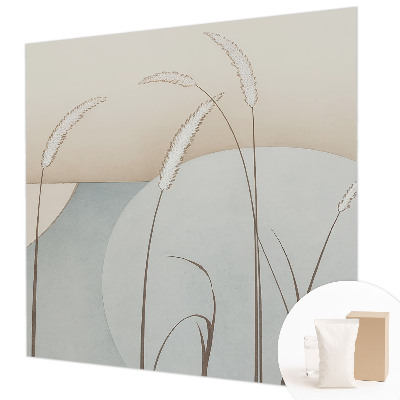 Papier peint panoramique haut de gamme avec un motif de fines herbes