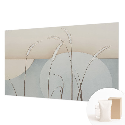 Papier peint panoramique haut de gamme avec un motif de fines herbes