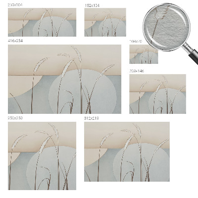 Papier peint panoramique haut de gamme avec un motif de fines herbes