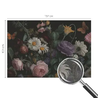 Papier peint photo imprimé sur tissu non tissé élégance florale