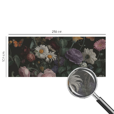 Papier peint panoramique facile à poser à motif floral élégant