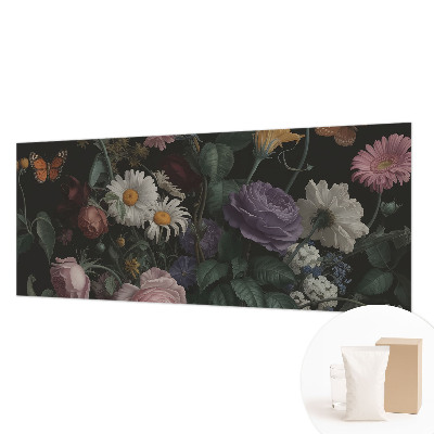 Papier peint panoramique facile à poser à motif floral élégant