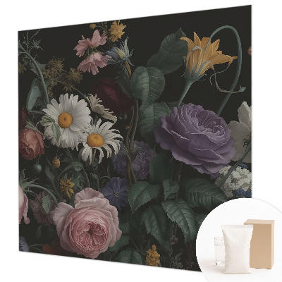 Papier peint panoramique facile à poser à motif floral élégant