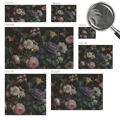 Papier peint panoramique facile à poser Kvetinová elegancia