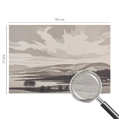 Papier peint intissé imprimé Un paysage paisible