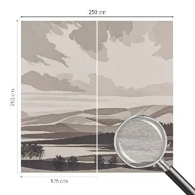 Papier peint intissé imprimé Un paysage paisible