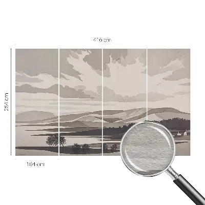 Papier peint intissé imprimé Un paysage paisible