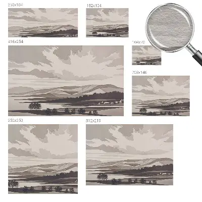 Papier peint intissé imprimé Un paysage paisible