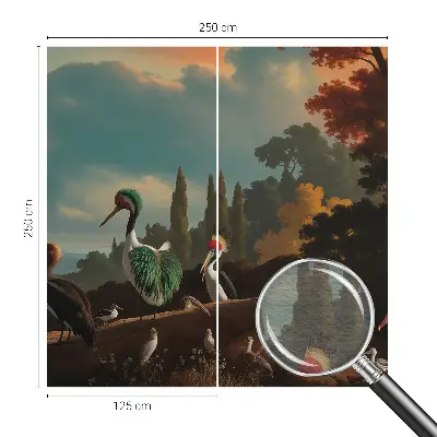 Papier peint photographique intissé Oiseaux pittoresques
