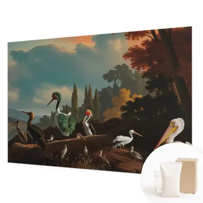 Papier peint photographique intissé Oiseaux pittoresques
