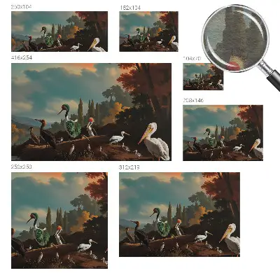 Papier peint photographique intissé Oiseaux pittoresques