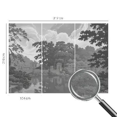 Papier peint photographique sur tissu non tissé paysage naturel