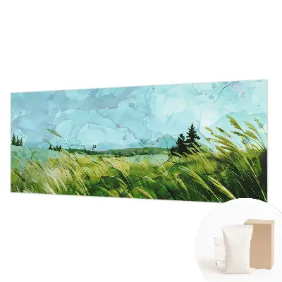 Papier peint photo sur tissu non tissé paysages verts