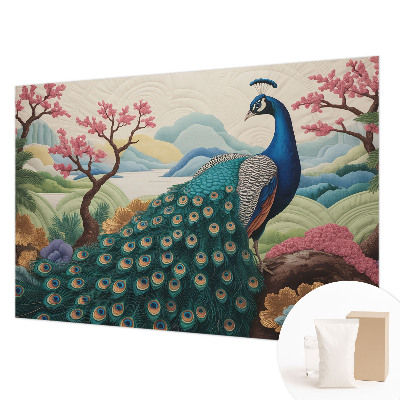 Tapisserie murale avec un motif exotique