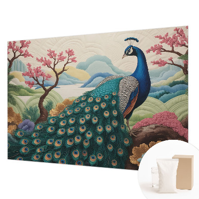 Tapisserie murale avec un motif exotique