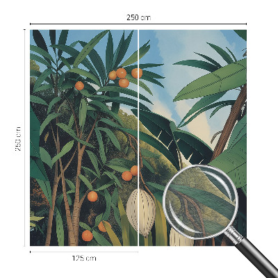 Papier peint salon moderne Tropická džungľa